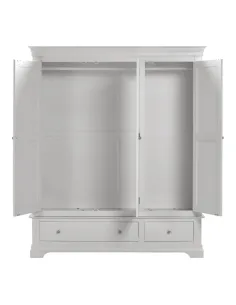 Bordeaux 3 Door Wardrobe - Pebble Grey | Murphy Furniture 2