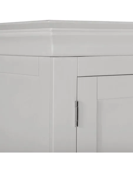 Bordeaux 3 Door Wardrobe - Pebble Grey | Murphy Furniture