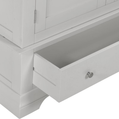 Bordeaux 3 Door Wardrobe - Pebble Grey | Murphy Furniture