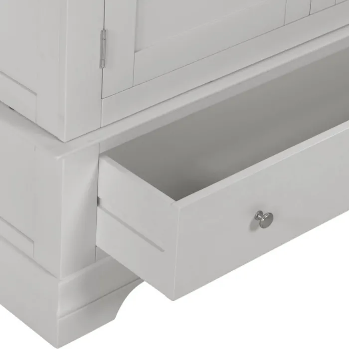 Bordeaux 3 Door Wardrobe - Pebble Grey | Murphy Furniture