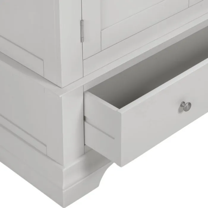 Bordeaux 2 Door Wardrobe - Pebble Grey | Murphy Furniture