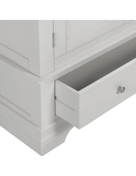 Bordeaux 2 Door Wardrobe - Pebble Grey | Murphy Furniture