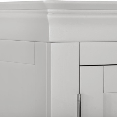 Bordeaux 2 Door Wardrobe - Pebble Grey | Murphy Furniture