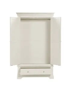Bordeaux 2 Door Wardrobe - Ivory | Murphy Furniture 2