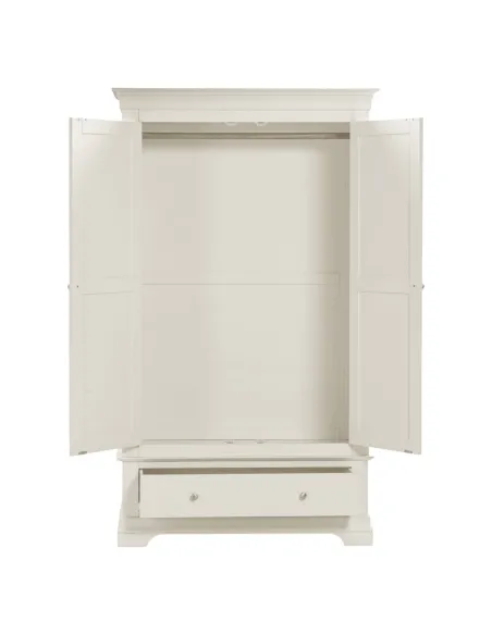 Bordeaux 2 Door Wardrobe - Ivory | Murphy Furniture
