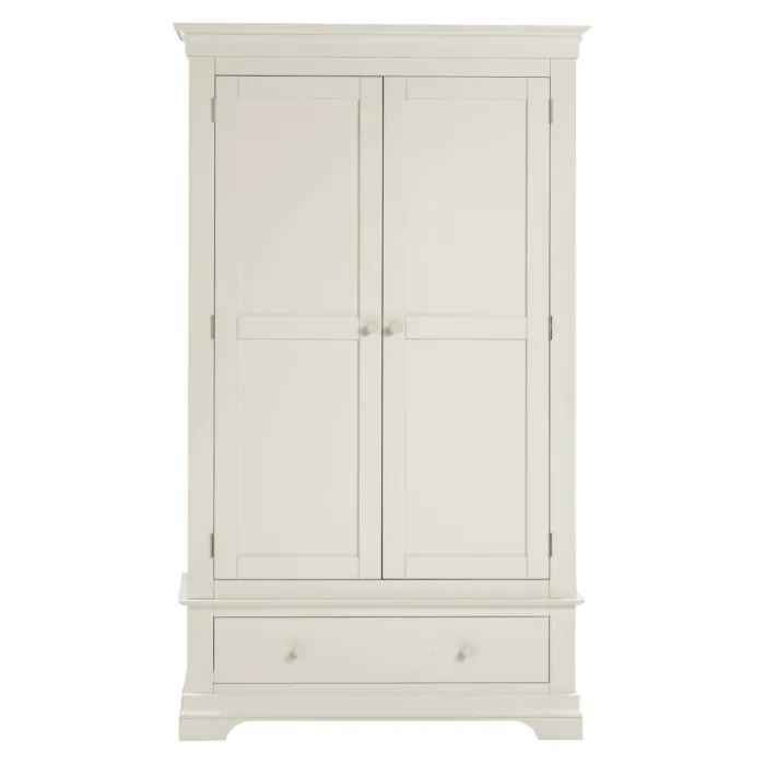 Bordeaux 2 Door Wardrobe - Ivory | Murphy Furniture