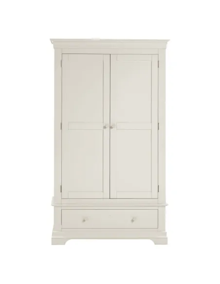 Bordeaux 2 Door Wardrobe - Ivory | Murphy Furniture