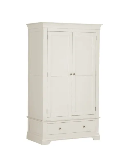 Bordeaux 2 Door Wardrobe - Ivory | Murphy Furniture