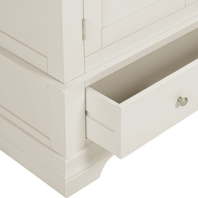 Bordeaux 2 Door Wardrobe - Ivory | Murphy Furniture