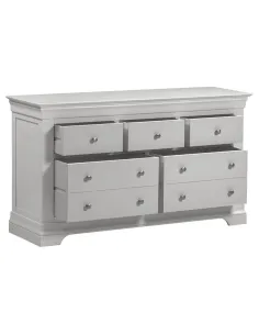 Bordeaux 3+2 Drawer Chest - Pebble Grey/ | Murphy Furniture 2