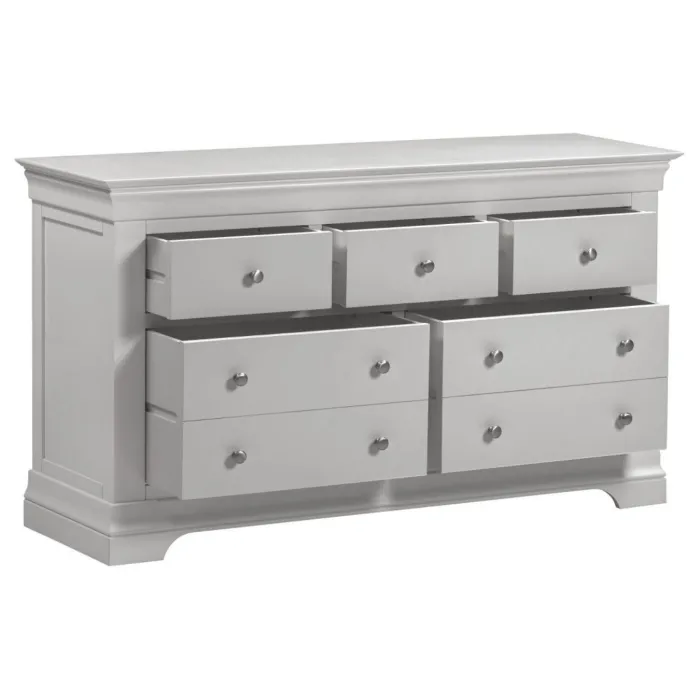 Bordeaux 3+2 Drawer Chest - Pebble Grey/ | Murphy Furniture