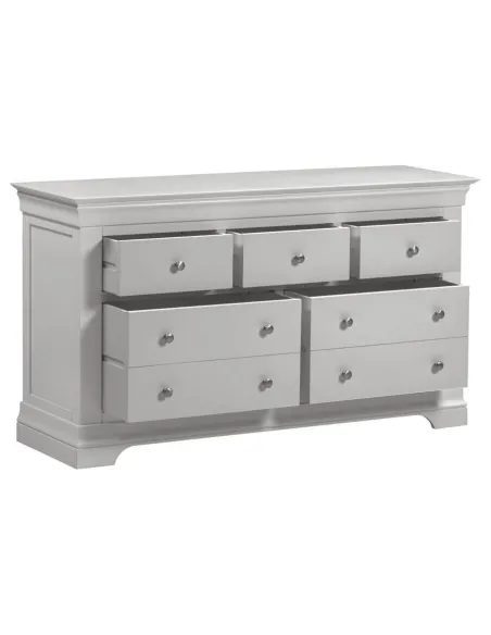 Bordeaux 3+2 Drawer Chest - Pebble Grey/ | Murphy Furniture