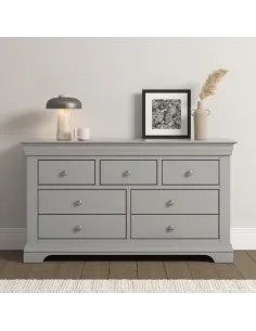 Bordeaux 3+2 Drawer Chest - Pebble Grey/ | Murphy Furniture