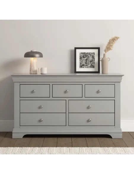 Bordeaux 3+2 Drawer Chest - Pebble Grey/ | Murphy Furniture