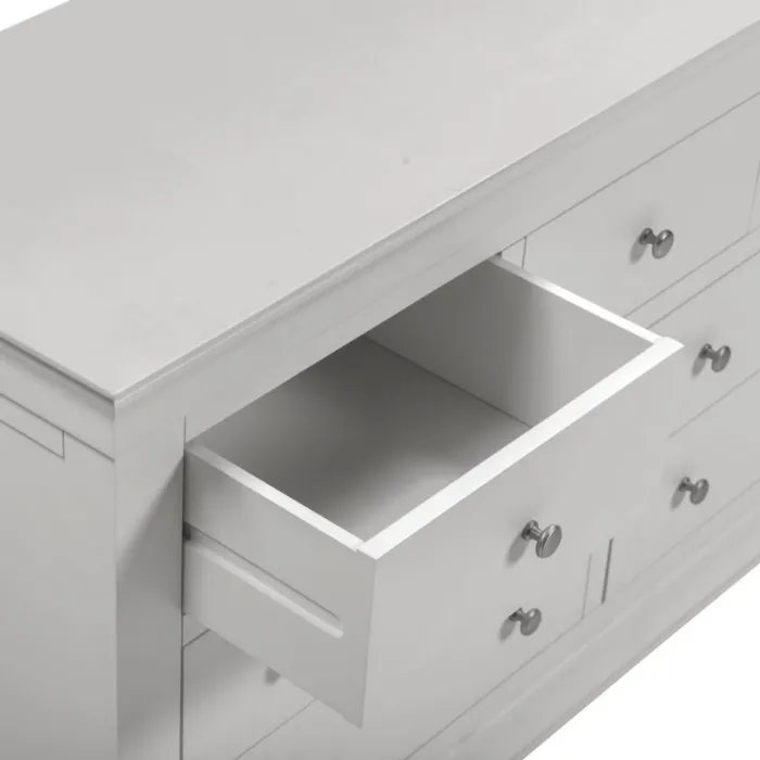 Bordeaux 3+2 Drawer Chest - Pebble Grey/ | Murphy Furniture
