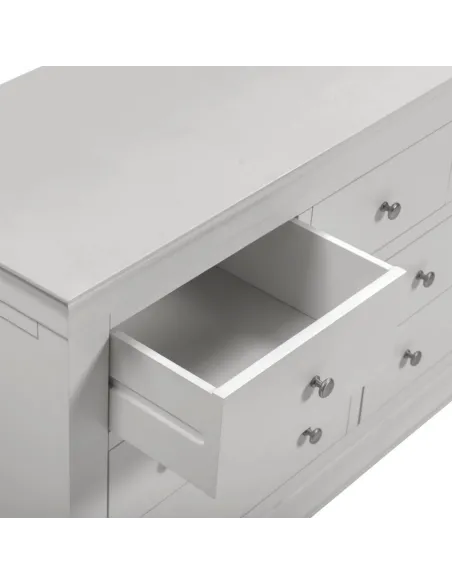 Bordeaux 3+2 Drawer Chest - Pebble Grey/ | Murphy Furniture