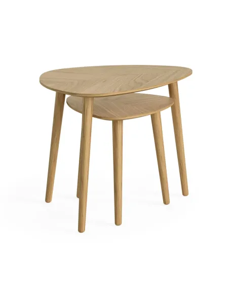 Chrisley Nest of Table - Herringbone Oak | Murphy Furniture