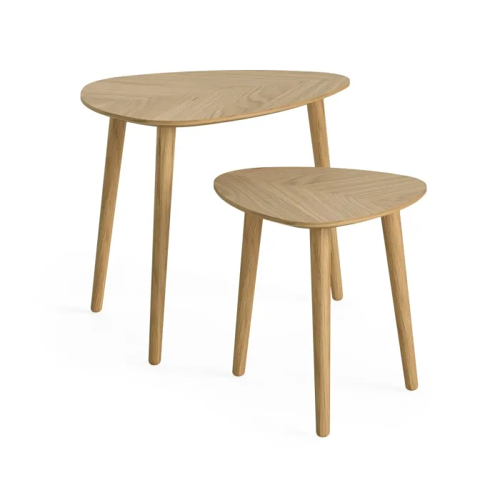 Chrisley Nest of Table - Herringbone Oak | Murphy Furniture