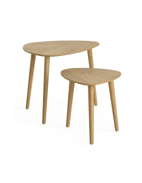 Chrisley Nest of Table - Herringbone Oak | Murphy Furniture