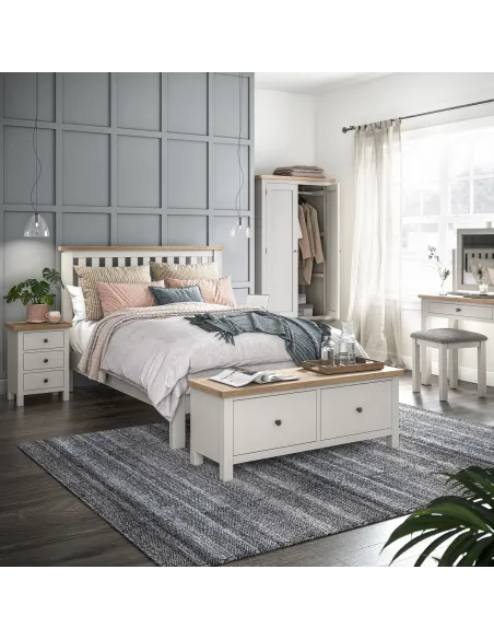 Turnberry 4ft6 Slatted Low Foot End Bedf | Murphy Furniture