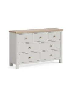 Turnberry 3 Over 4 Drawer Chest - Grey | Murphy Furniture