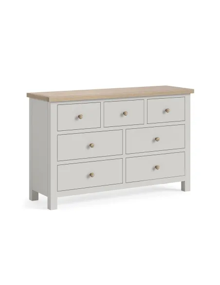 Turnberry 3 Over 4 Drawer Chest - Grey | Murphy Furniture