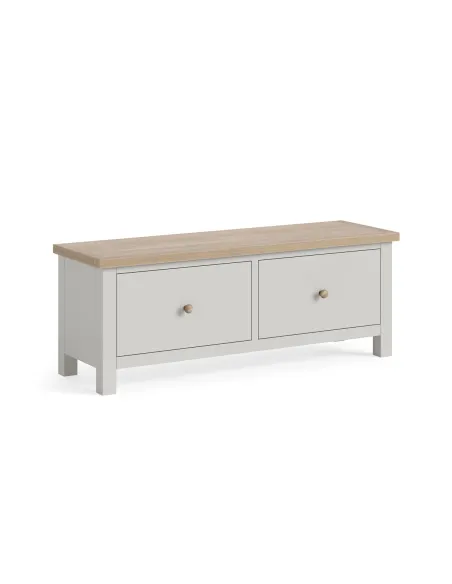 Turnberry Large 2 Drawer Bench - Grey | Murphy Furniture