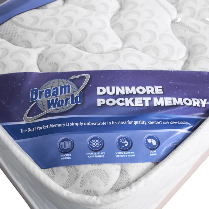 Dunmore Pocket Memory Dream World Mattre | Murphy Furniture