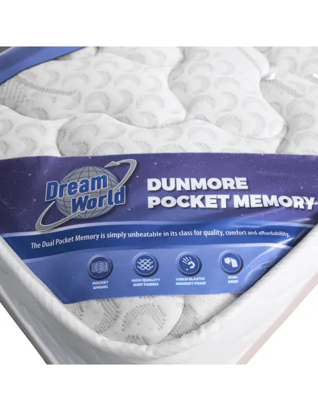 Dunmore Pocket Memory Dream World Mattre | Murphy Furniture