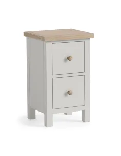 Turnberry Narrow Bedside Locker - Grey | Murphy Furniture