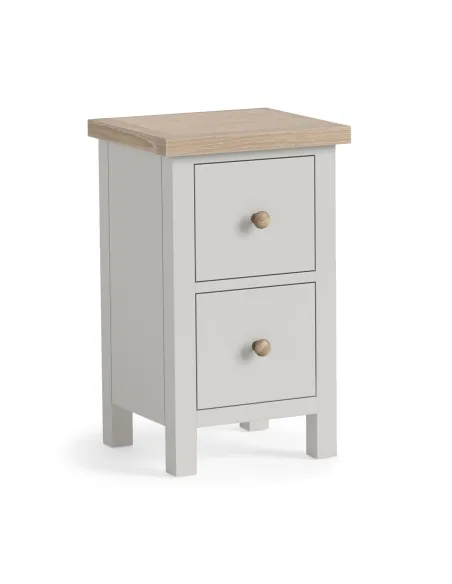 Turnberry Narrow Bedside Locker - Grey | Murphy Furniture