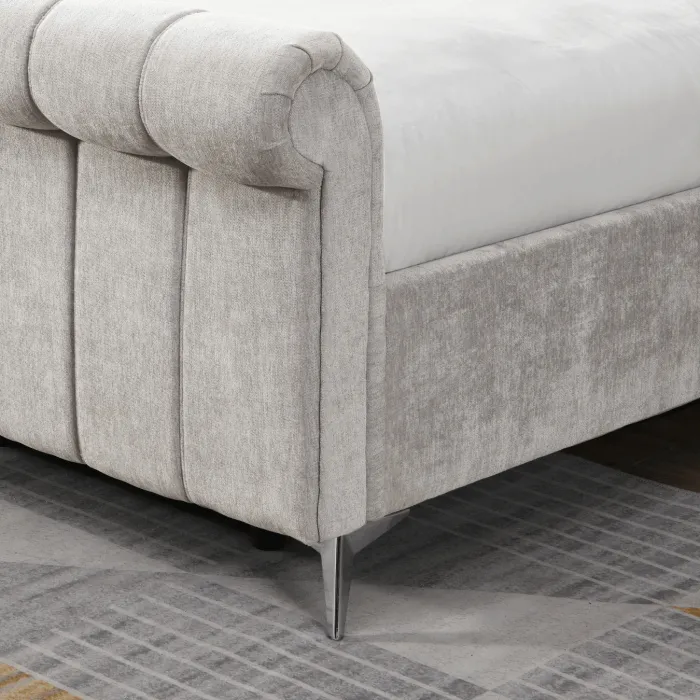 Carlow Side Gas Lift Bedframe - Beige | Murphy Furniture