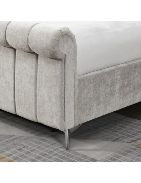 Carlow Side Gas Lift Bedframe - Beige | Murphy Furniture