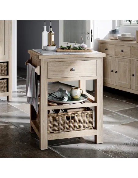 Turnberry Small Kitchen Island - Oak | Murphy Furniture