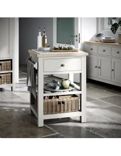 Turnberry Small Kitchen Island - Grey | Murphy Furniture