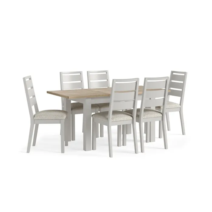 Turnberry Dining Chair - Grey with White | Murphy Furniture