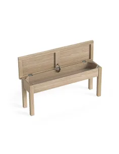 Turnberry Shallow Storage Bench - Oak | Murphy Furniture 2
