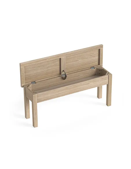 Turnberry Shallow Storage Bench - Oak | Murphy Furniture