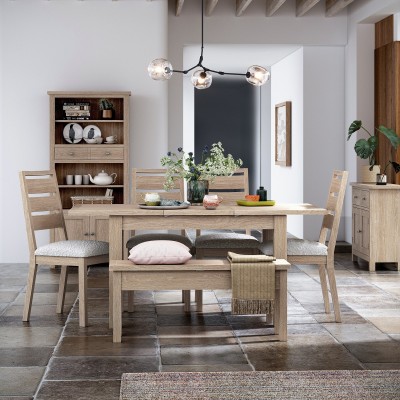 Turnberry Shallow Storage Bench - Oak | Murphy Furniture