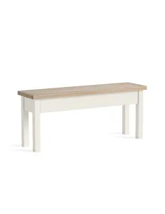 Turnberry Shallow Storage Bench - Coconut | Murphy Furniture