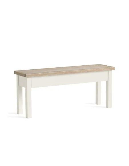 Turnberry Shallow Storage Bench - Coconut | Murphy Furniture
