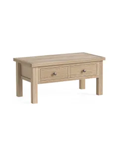 Turnberry Coffee Table With Drawer - Oak | Murphy Furniture