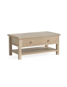 Turnberry Coffee Table With Shelf - Oak | Murphy Furniture