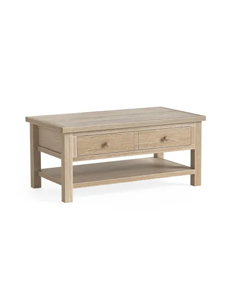 Turnberry Coffee Table With Shelf - Oak | Murphy Furniture