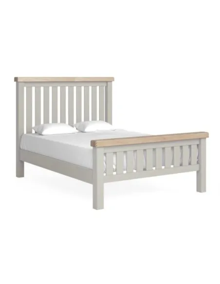 Marbury 5ft Slatted Bedframe - Light Grey | Murphy Furniture
