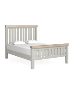 Marbury 4ft6 Slatted Bedframe - Light Gr | Murphy Furniture