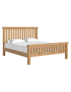 Gia 6ft Slatted Bedframe - Oak | Murphy Furniture