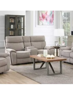 Avenue 2 Seater Electric Sofa with Conso | Murphy Furniture