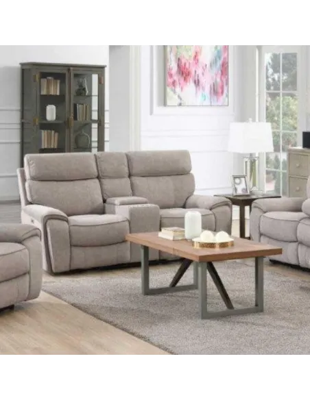 Avenue 2 Seater Electric Sofa with Conso | Murphy Furniture