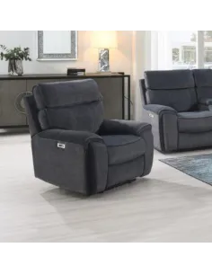 Avenue Electric Recliner Armchair - Grey | Murphy Furniture